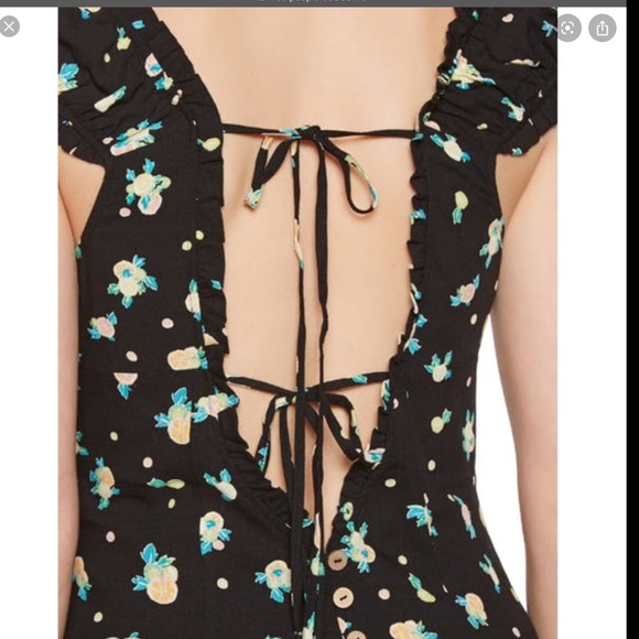 Free People NWT Like a Lady black combo mini dress - Picture 5 of 8